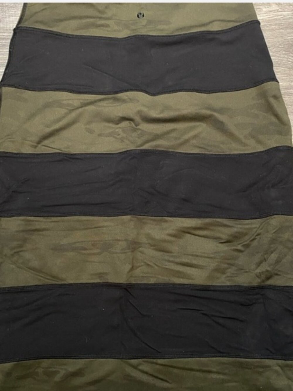 Olive Camo and Black Striped Women’s Lululemon Yoga Over Skirt